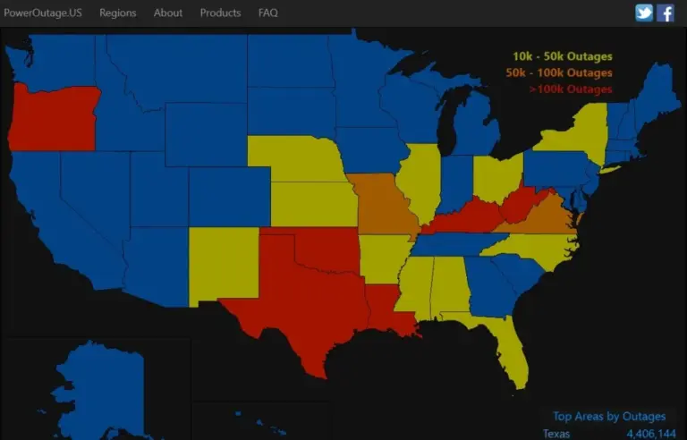 power outage map — CA news