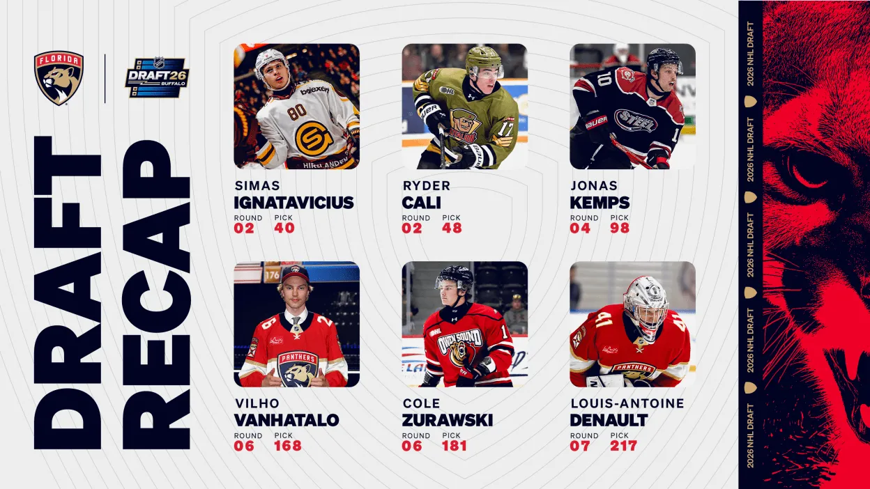 Florida Panthers Select Six Players at 2026 NHL Draft