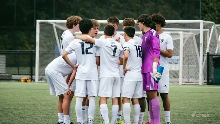 U17 boys soccer Saanich Fusion pictured here. (CHEK News)